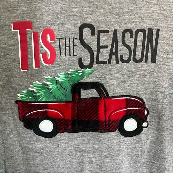 ⭐️ 3/$25 ⭐️ Tis The Season Long Sleeve Baseball Tee 🎄 - Picture 4 of 5